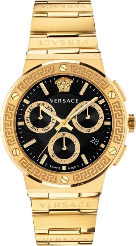 versace uhr herren gold|Versace greca time.